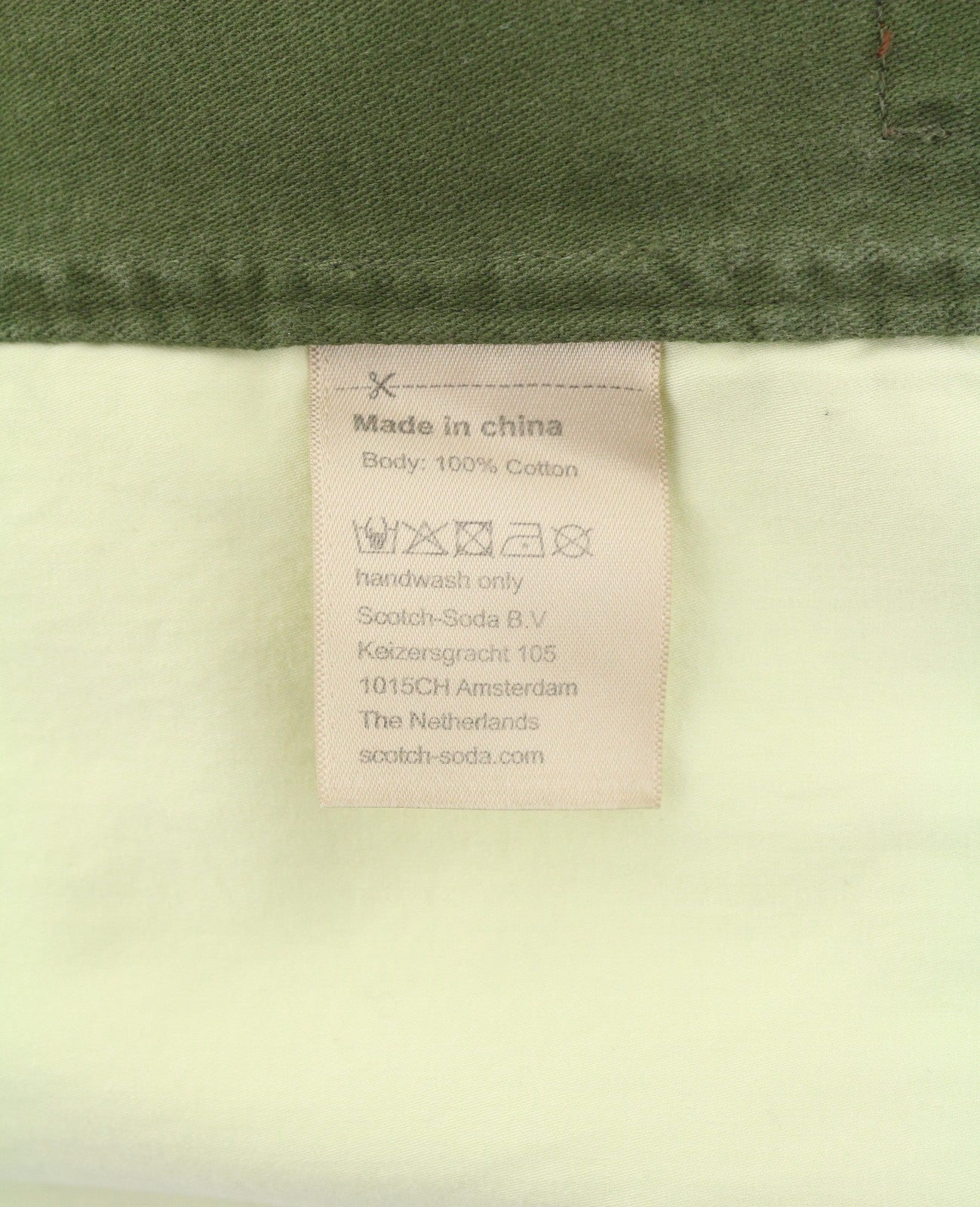 SCOTCH & SODA Men Jacket M Green Embroidered Button-Up Lightweight