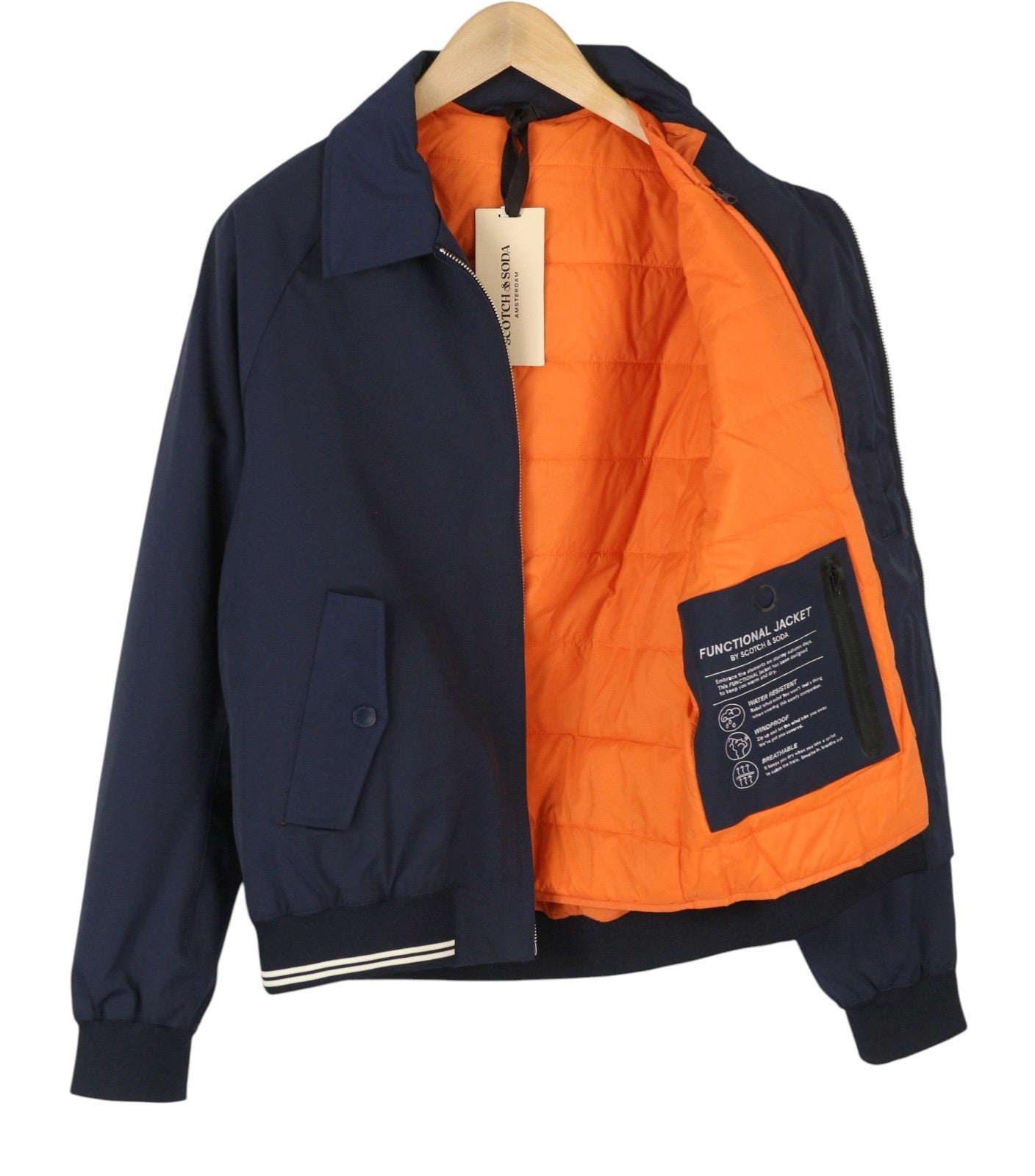 SCOTCH & SODA Men Jacket M Removable Lining Water Resistant Windproof Breathable