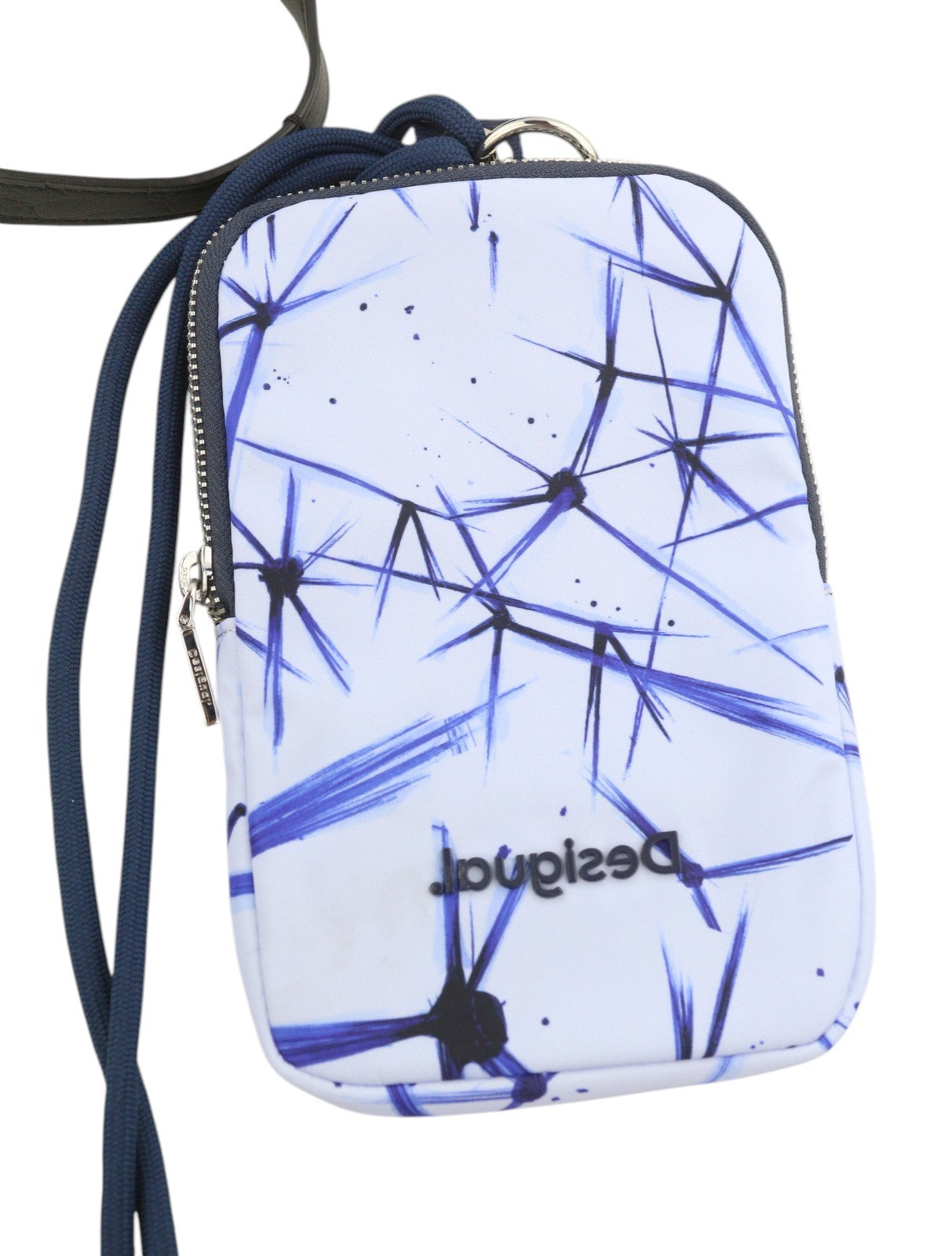 DESIGUAL Asterix Namibia Women Bag OS Blue Black Pattern Reversible Tote