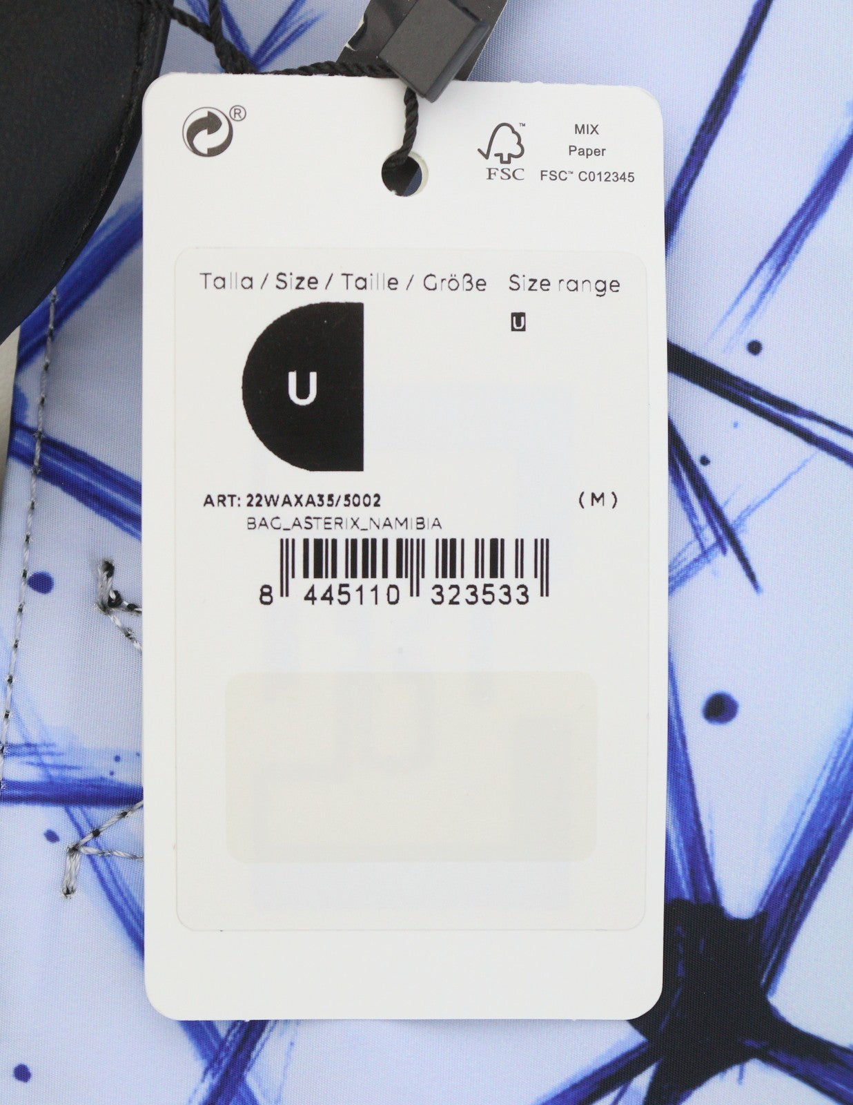 DESIGUAL Asterix Namibia Women Bag OS Blue Black Pattern Reversible Tote