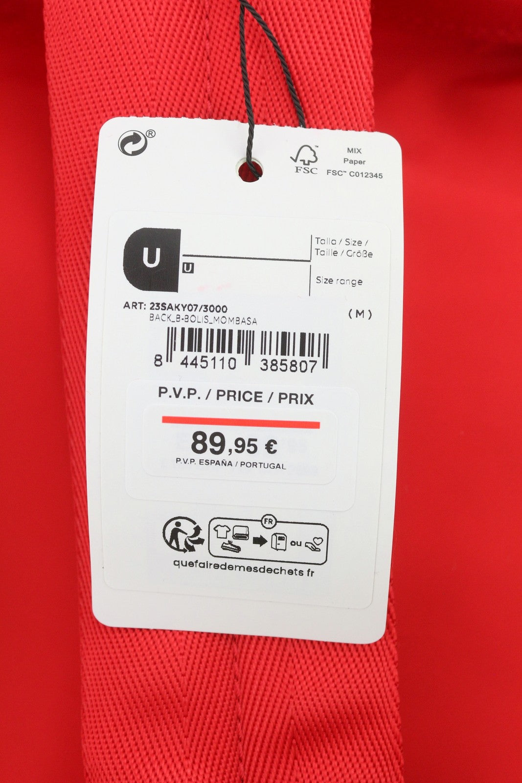 DESIGUAL Back B Bolis Mombasa Women Bag OS Red Embroidered Backpack