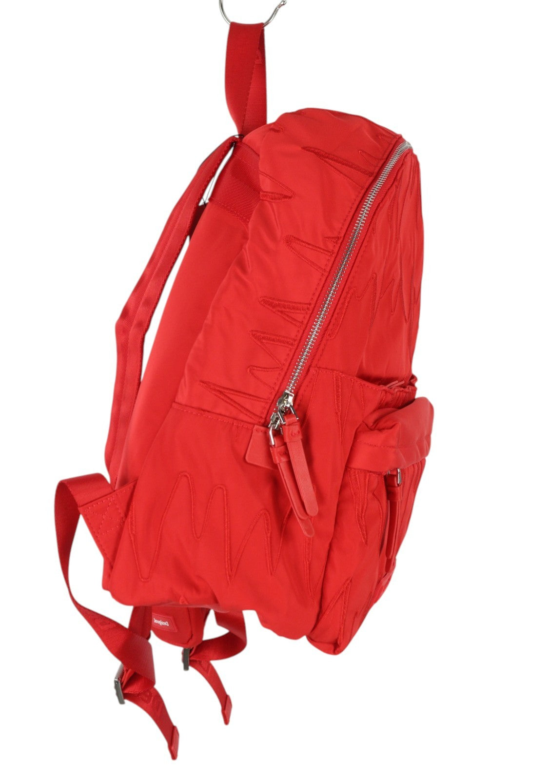 DESIGUAL Back B Bolis Mombasa Women Bag OS Red Embroidered Backpack