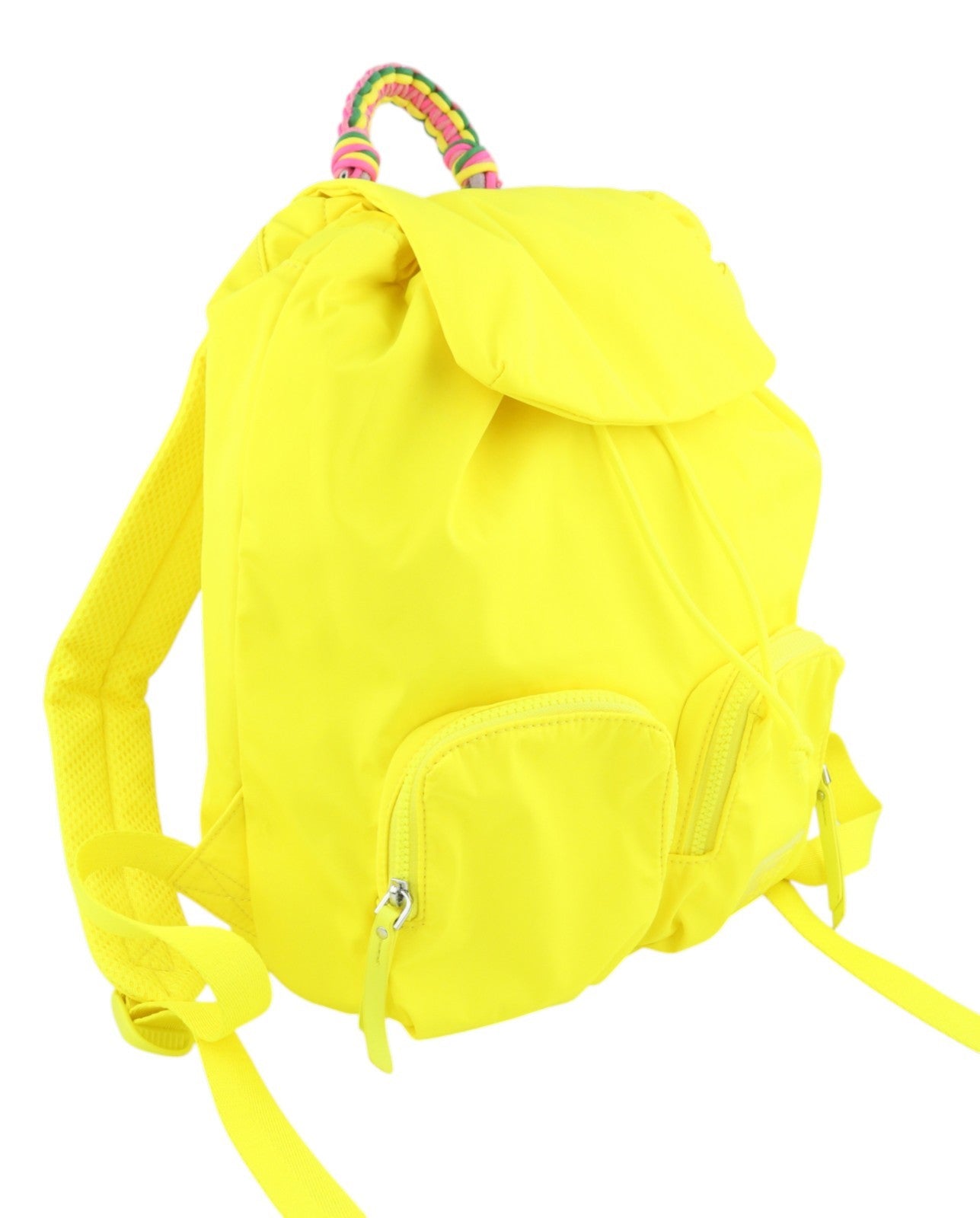 DESIGUAL Back Lolos Graz Women Bag OS Neon Yellow Drawstring Backpack