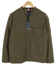 TOMMY HILFIGER Packable Recycled Liner Men Jacket M Khaki Green Padded RRP239