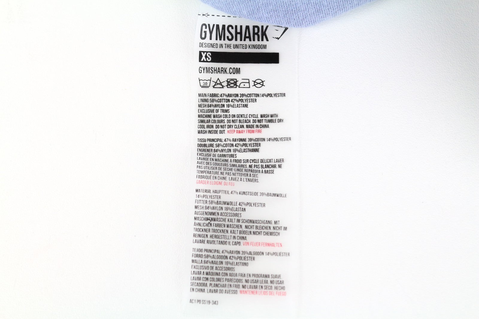GYMSHARK Ruched Women Sport Bra XS Intense Steel Blue Refular Fit Supportive