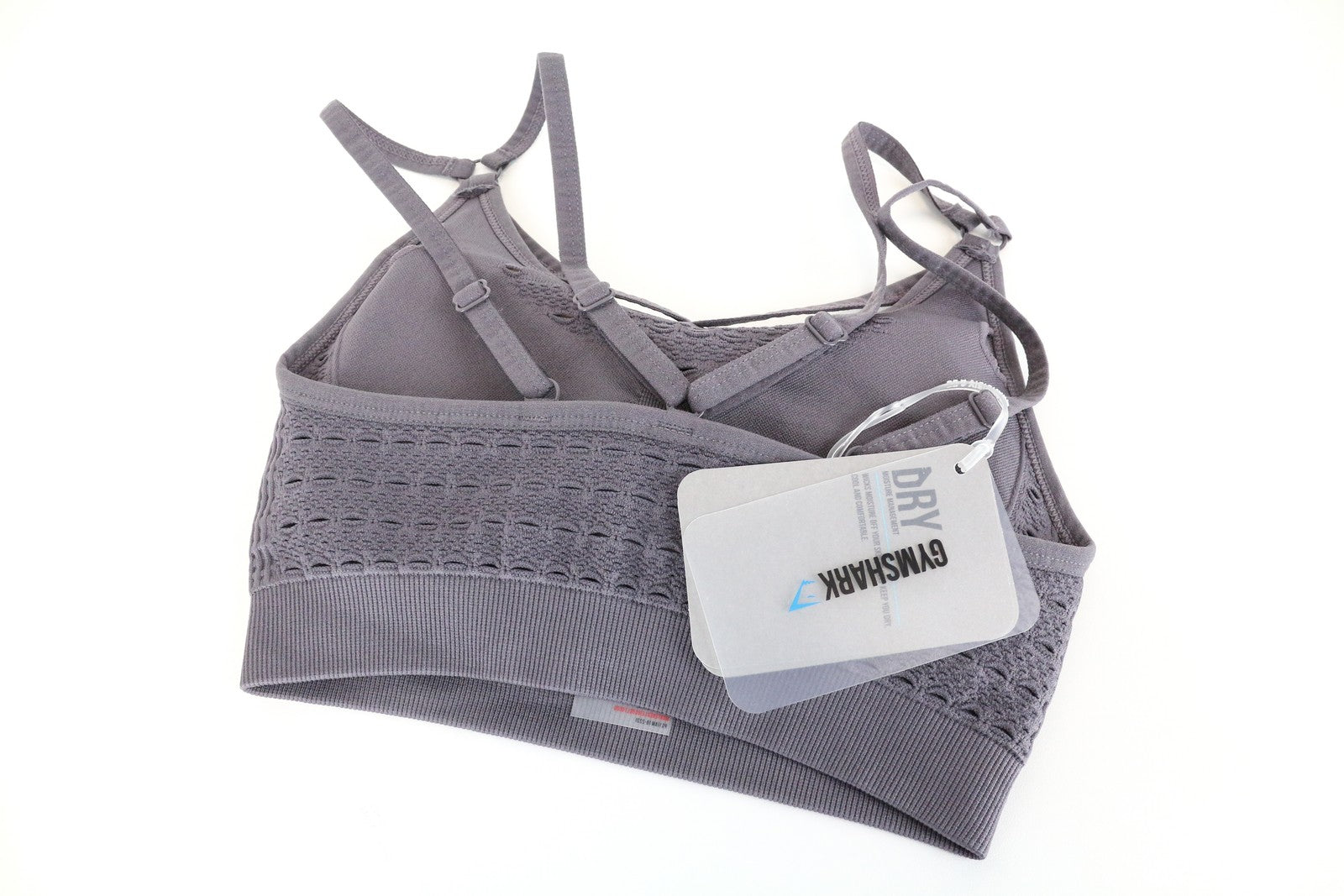 GYMSHARK Energy Women Sport Bra XS Slate Lavender Supportive Stretchy Workout