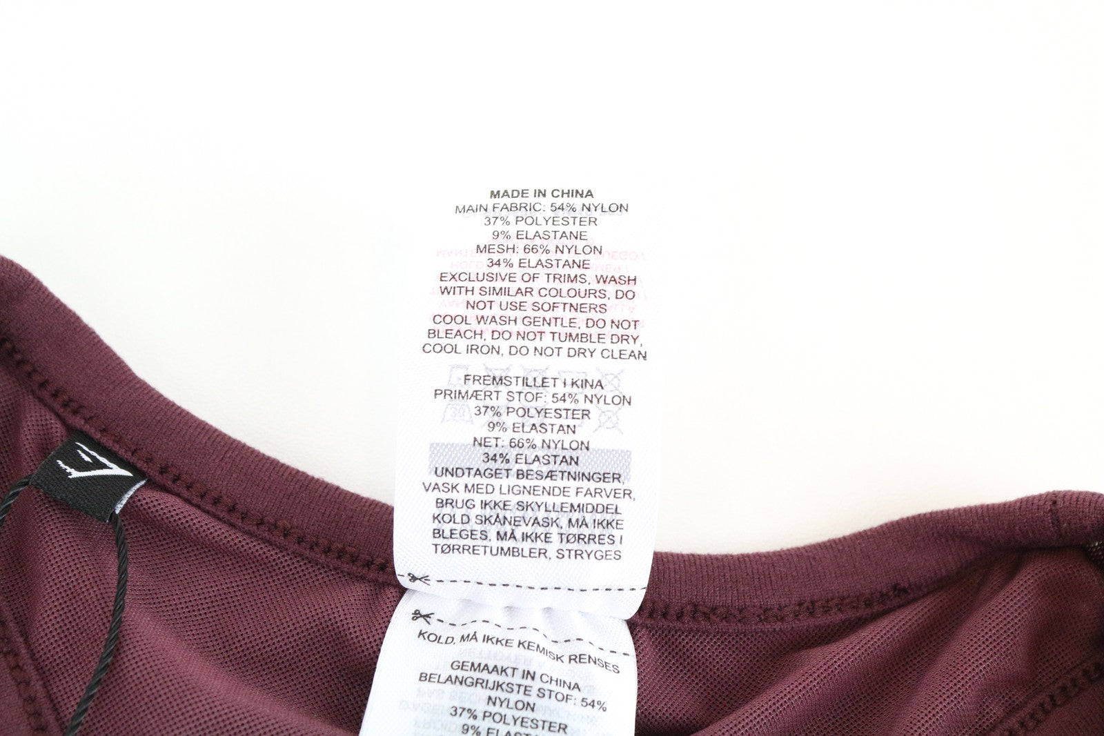 GYMSHARK Aura Women Sport Bra XS Winter Berry Racer-Open Back Workout Stretch