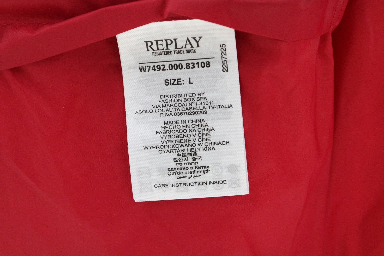REPLAY Women Jacket L Black Quilted Lined Single-Breasted Logo Long Sleeved