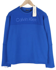 CALVIN KLEIN Men Sweatshirt XS Blue Sport Crew Neck Front Logo Pull On RRP109