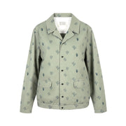 SCOTCH & SODA Men Jacket M Grey Cactus Over Print Button-Up Lightweight