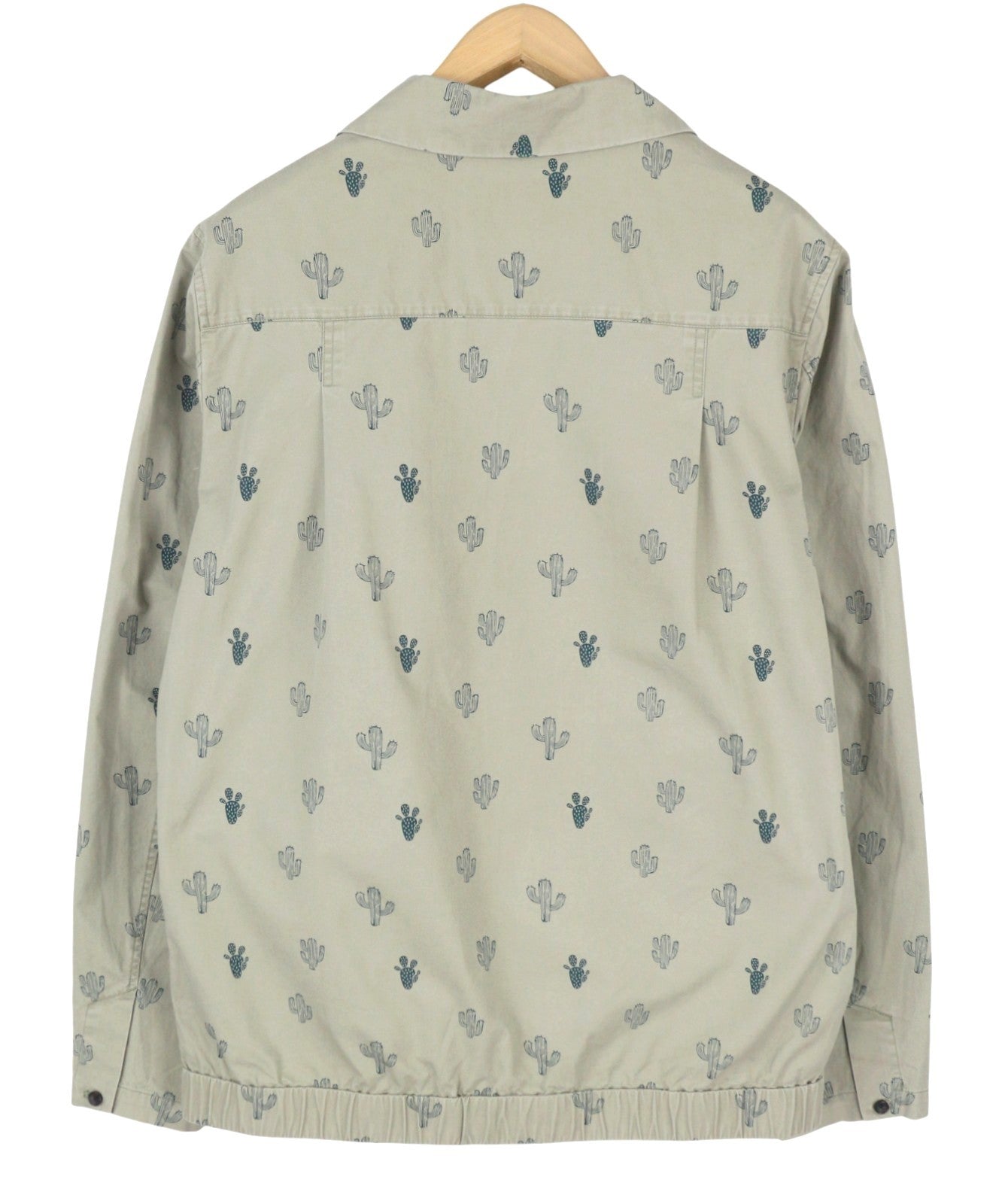 SCOTCH & SODA Men Jacket M Grey Cactus Over Print Button-Up Lightweight