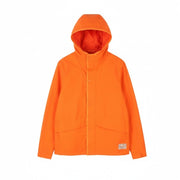 SCOTCH & SODA Men Jacket L Orange Hooded Unlined Full Zip Lightweight
