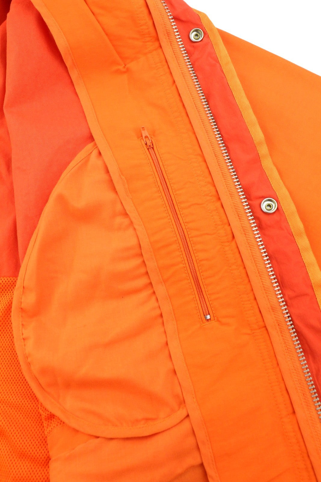 SCOTCH & SODA Men Jacket L Orange Hooded Unlined Full Zip Lightweight