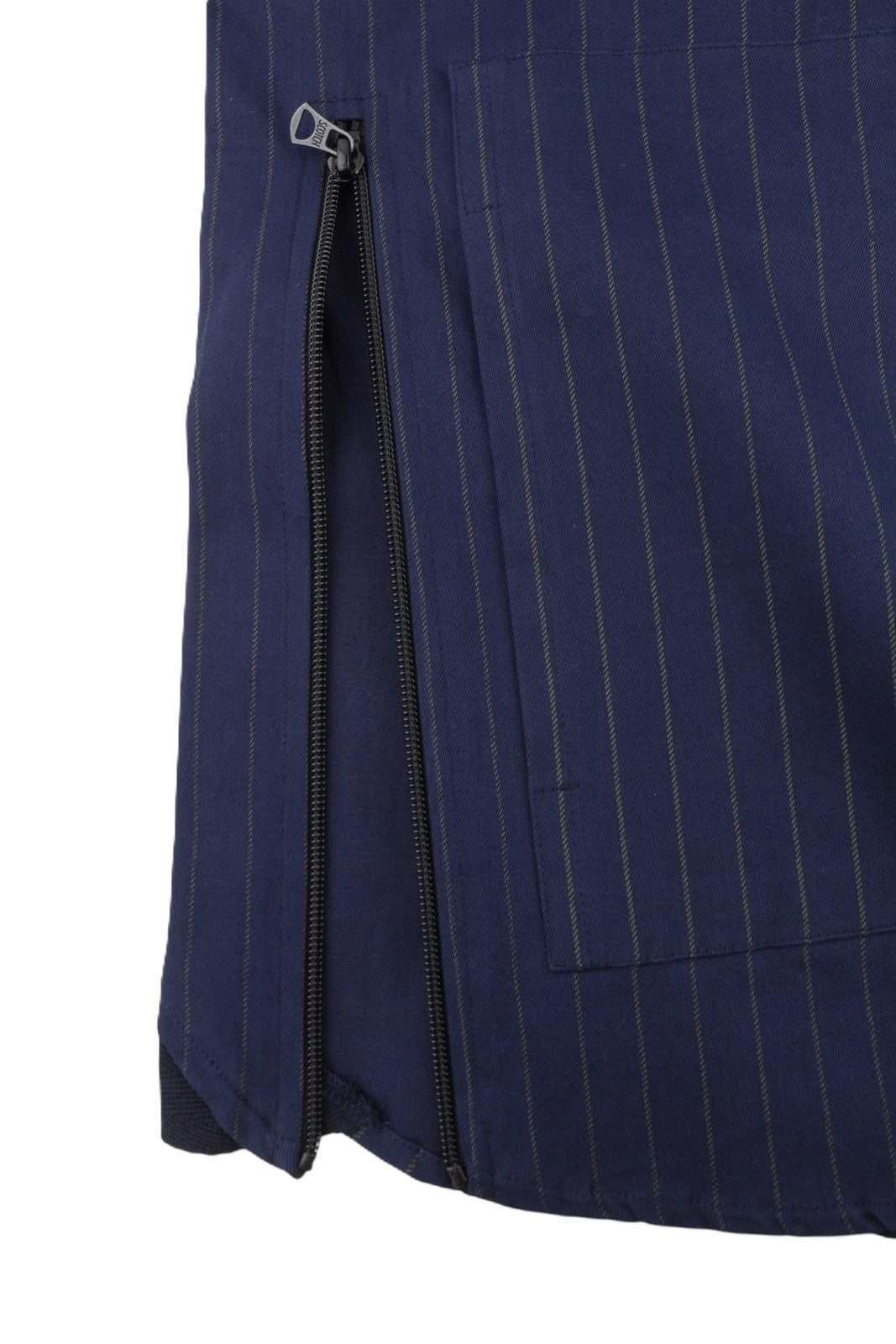 SCOTCH & SODA Men Jacket M Blue Pinstriped Half Zip Hooded Lightweight Anorak