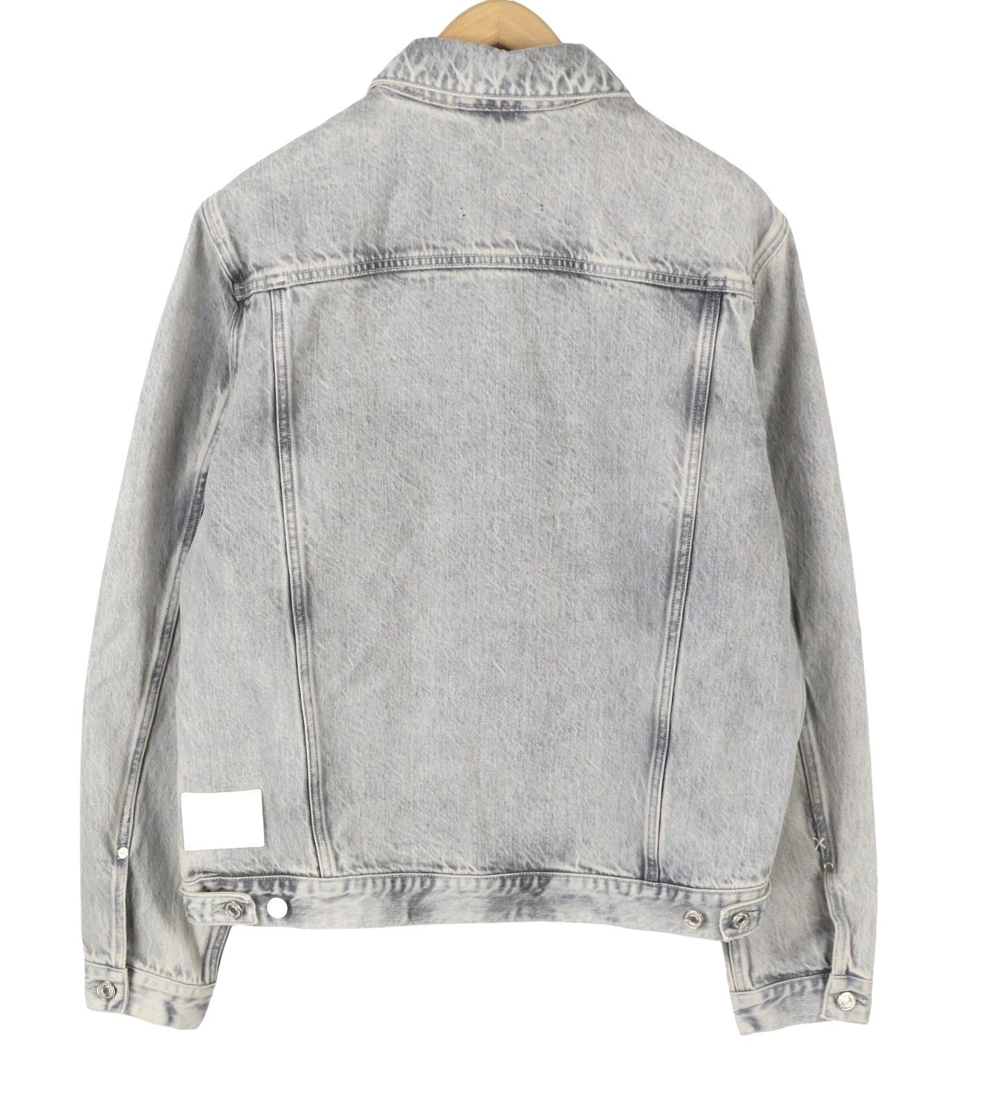 SCOTCH & SODA Men Jacket L Grey Faded Patch Pockets Button-Up Spread Denim