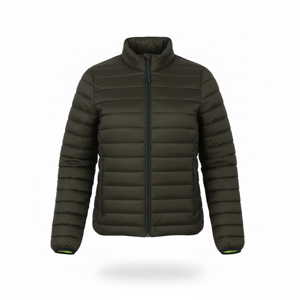 SCOTCH & SODA Men Jacket S Dark Brown Quilted Padded Full Zip Puffer