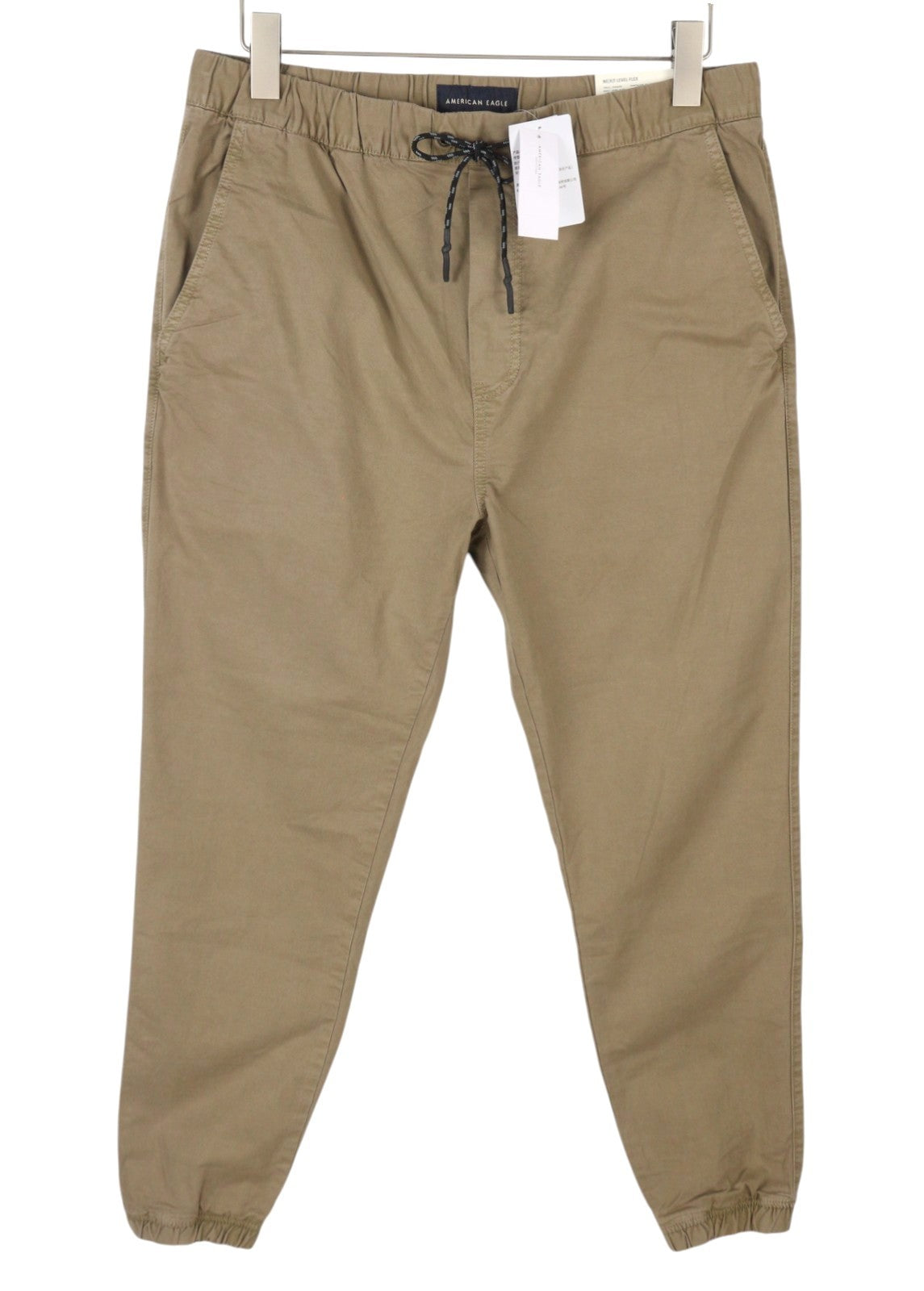 AMERICAN EAGLE OUTFITTERS Twill Jogger Men Trousers L Brown Next Level Flex