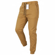 AMERICAN EAGLE OUTFITTERS Twill Jogger Men Trousers L Brown Flex Stretch