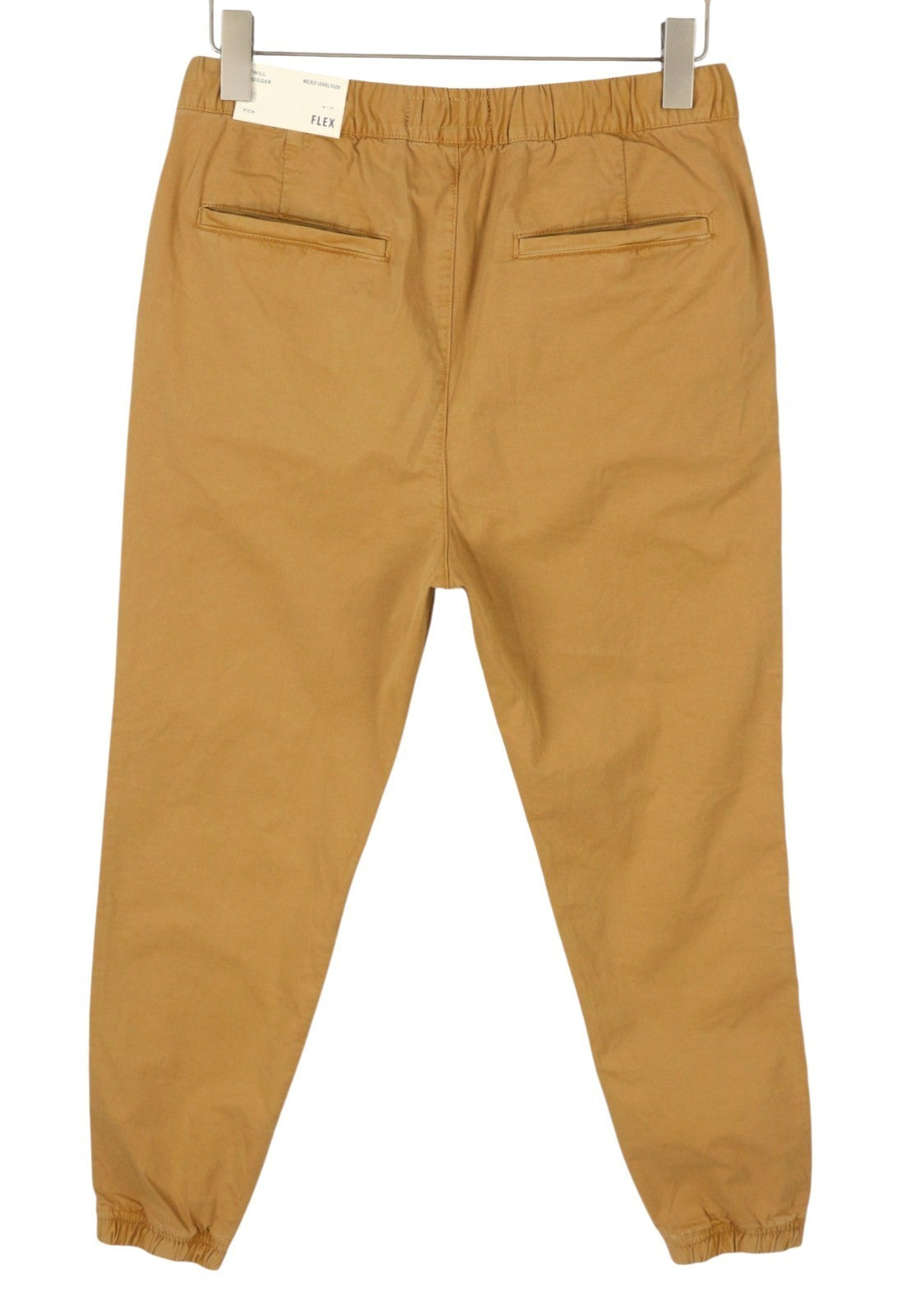 AMERICAN EAGLE OUTFITTERS Twill Jogger Men Trousers L Brown Flex Stretch