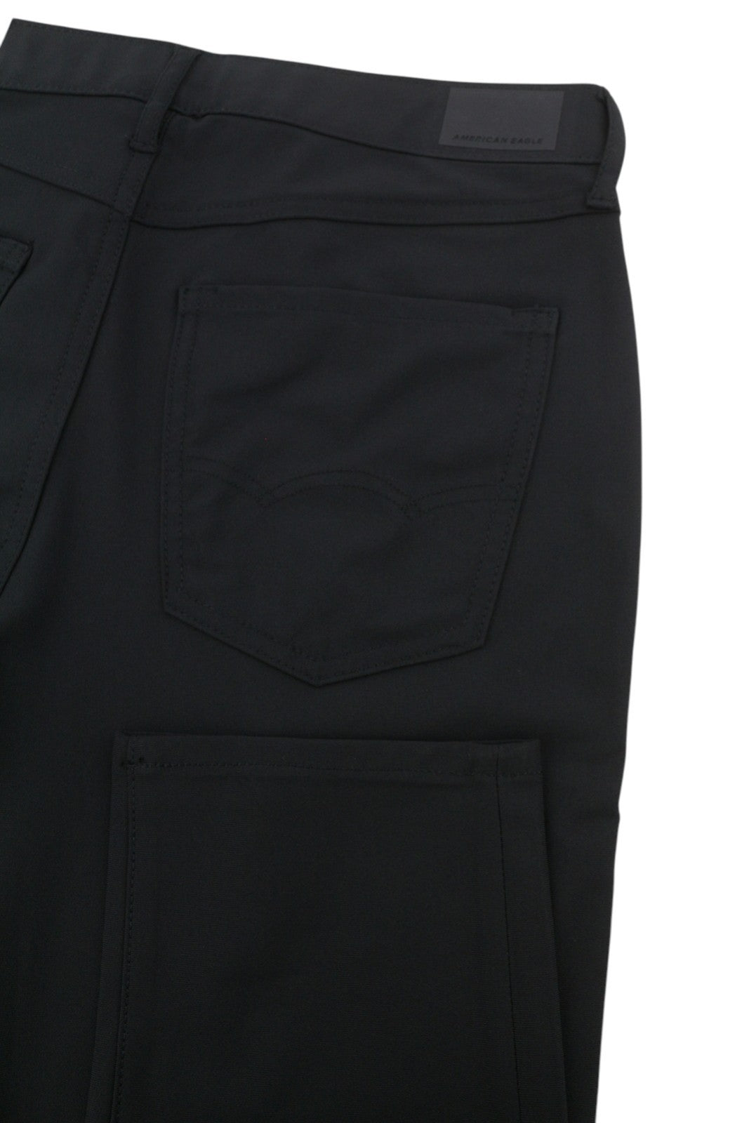 AMERICAN EAGLE OUTFITTERS Move-Free Slim Active Flex Men Trousers W30/L32 Black