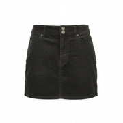 AMERICAN EAGLE OUTFITTERS Hi-Rise Mini Super Stretch Women Skirt UK8 Black Mini