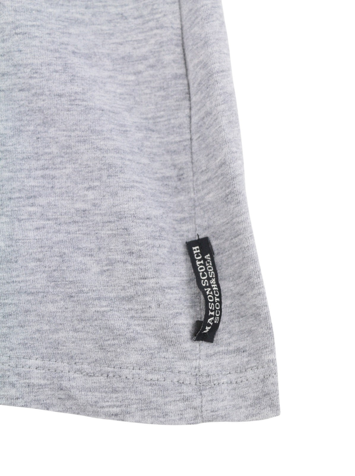 MAISON SCOTCH Women T-Shirt XS Grey Melange Round Neck Tank Top Sleeveless