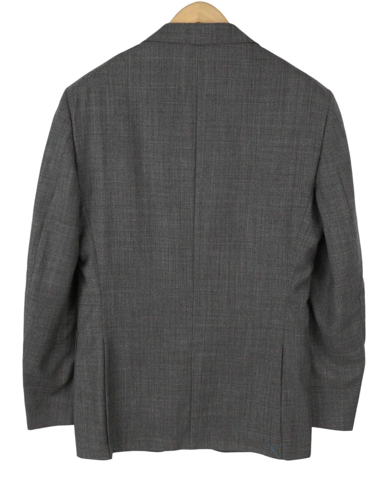 SUITSUPPLY Napoli Single Breasted Men Blazer UK38L Grey Melange Wool Notch Lapel