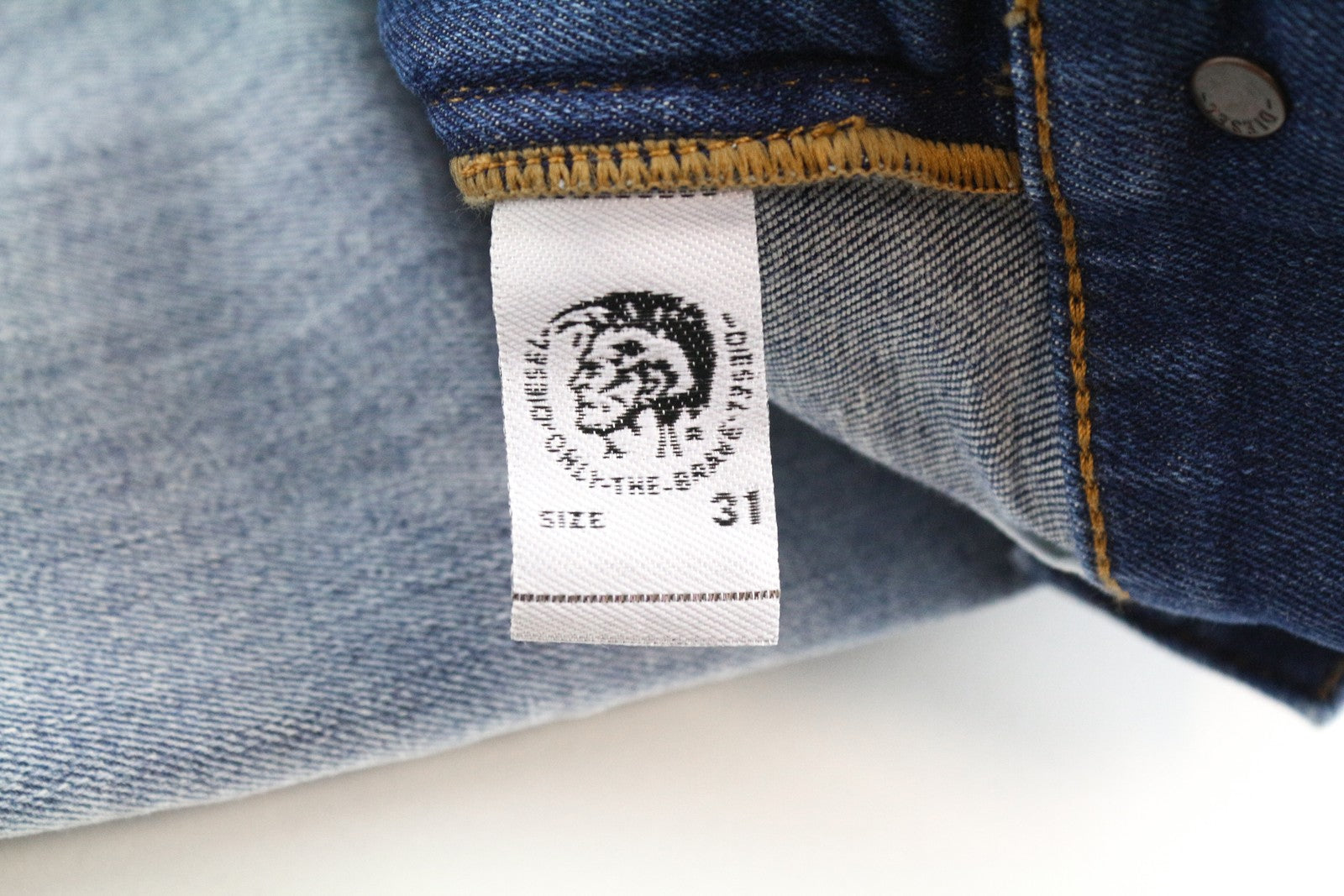 DIESEL D-Istort-SP 085AU Men Jeans W31/L32 Super Skinny Blue Washed Stretch