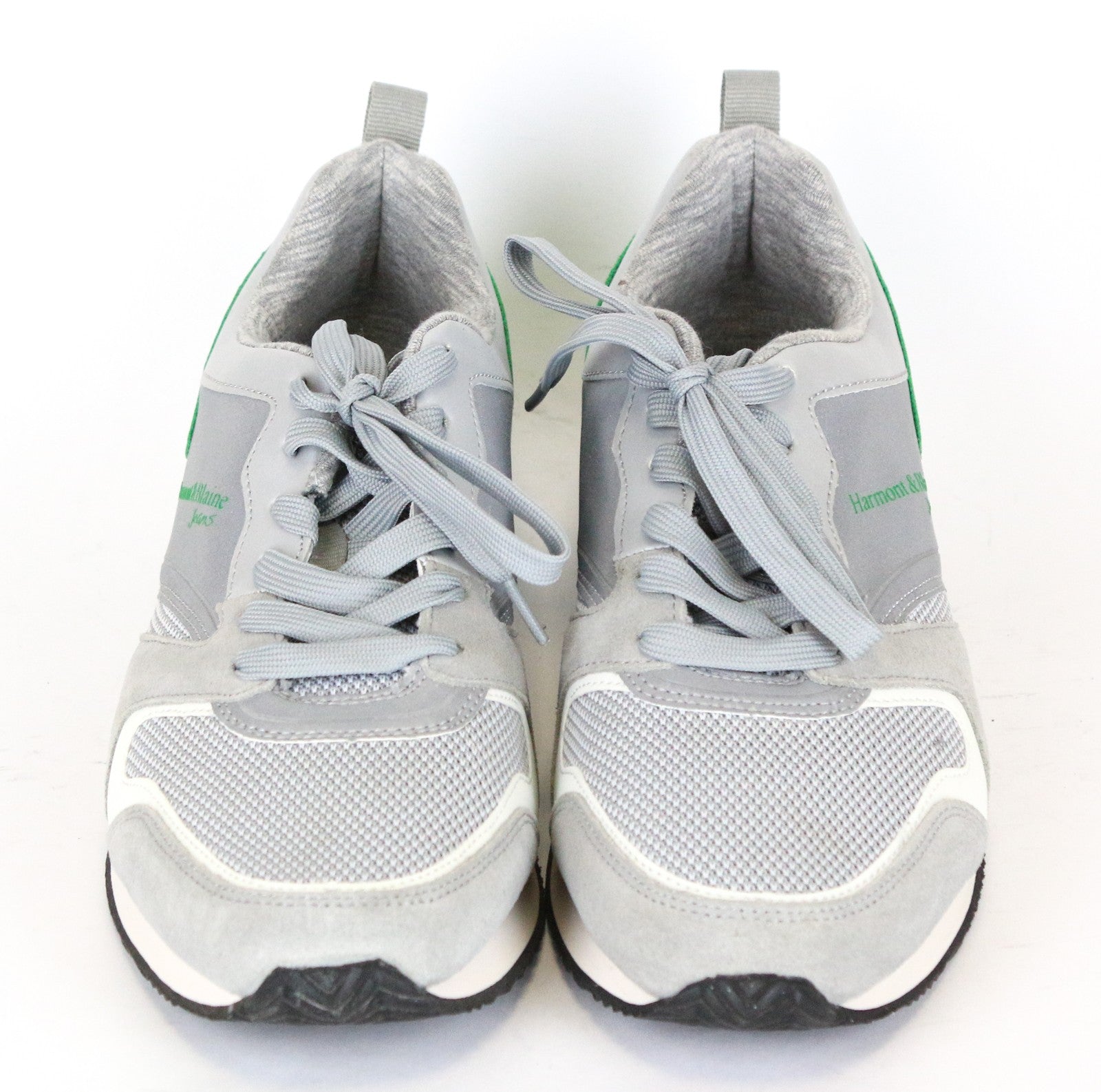 HARMONT & BLAINE Men Trainers EU42 Grey Green Reflective Low Unisex Sneakers