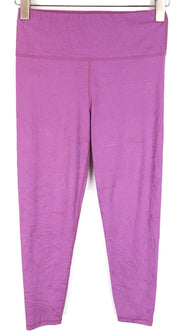 SWEATY BETTY Women Sport Leggings S Purple Patterned Activewear Gym Pull On