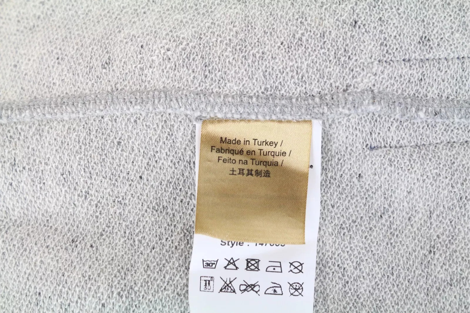 SCOTCH & SODA Ams Blauw Men Sweatshirt L Grey Cotton Blend Pocketed Long Sleeve