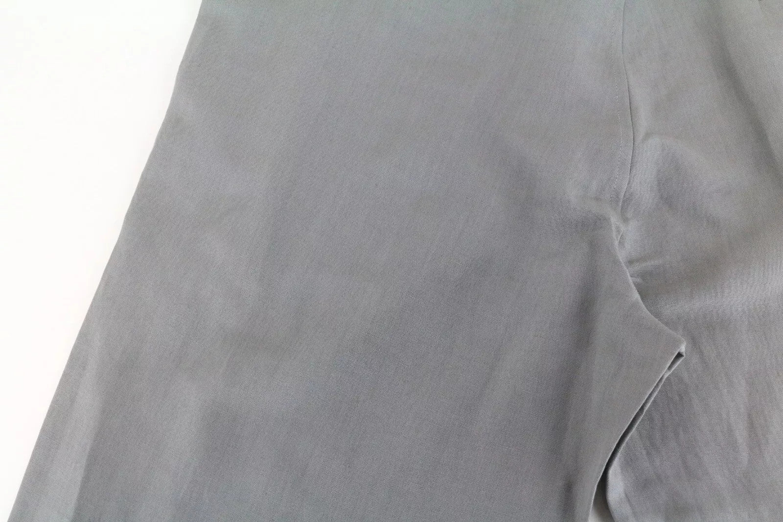 RICHMOND  Men Trousers 54 Flat Front Grey Linen Blend Belted Casual