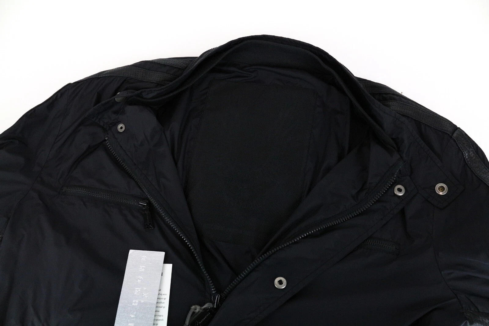 RICHMOND  Men Jacket 58 Black Lightweight Long Sleeved Logo Zipped Casual