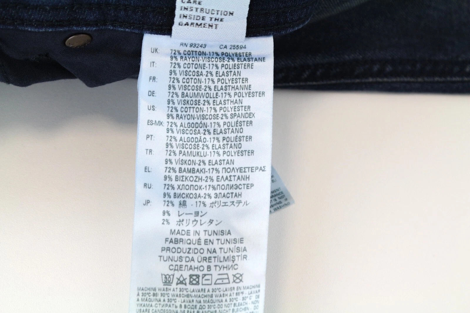 DIESEL Krayver R78U6 Men Jeans W28/L32 Slim Carrot Blue Cotton Stretch Washed