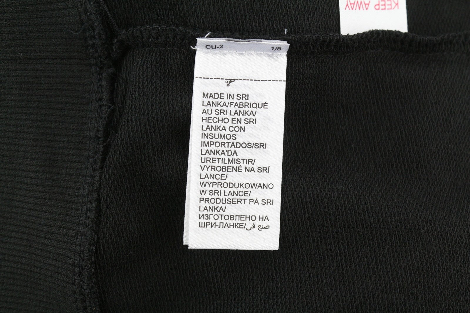 CALVIN KLEIN Men Sweatshirt XL Black Pull On Crew Neck Embroidered Front Logo