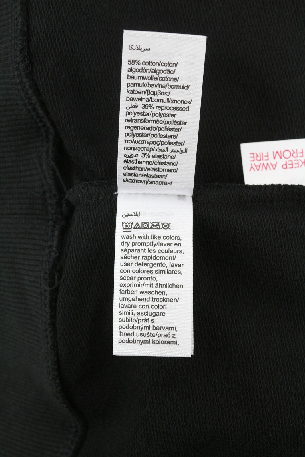 CALVIN KLEIN Men Sweatshirt XL Black Pull On Crew Neck Embroidered Front Logo
