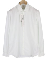 CALVIN KLEIN Poplin Stretch Slim Men Formal Shirt XL White Button-Up Spread