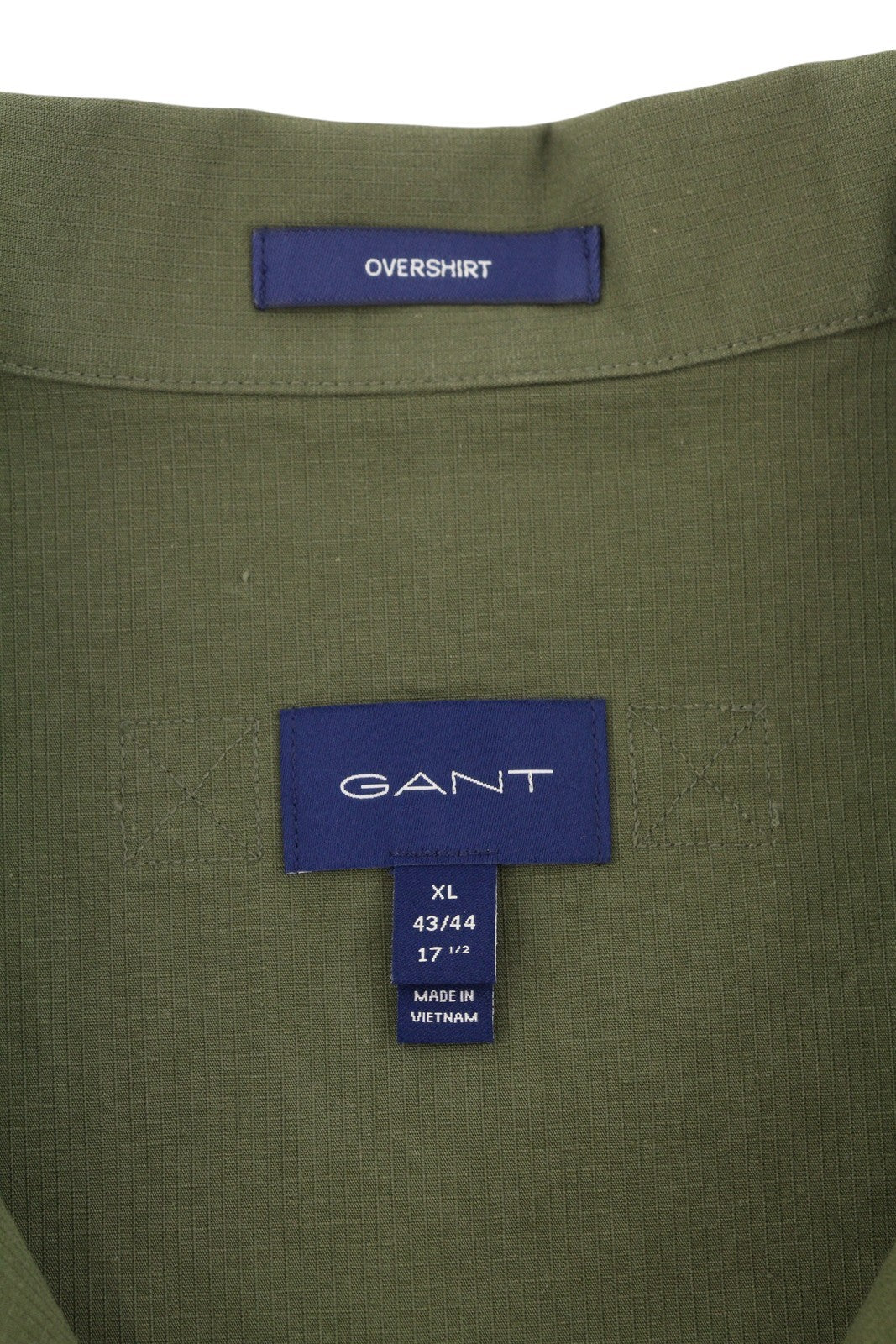 GANT Ripstop Overshirt Men Jacket XL Racing Green Button Pocket Light