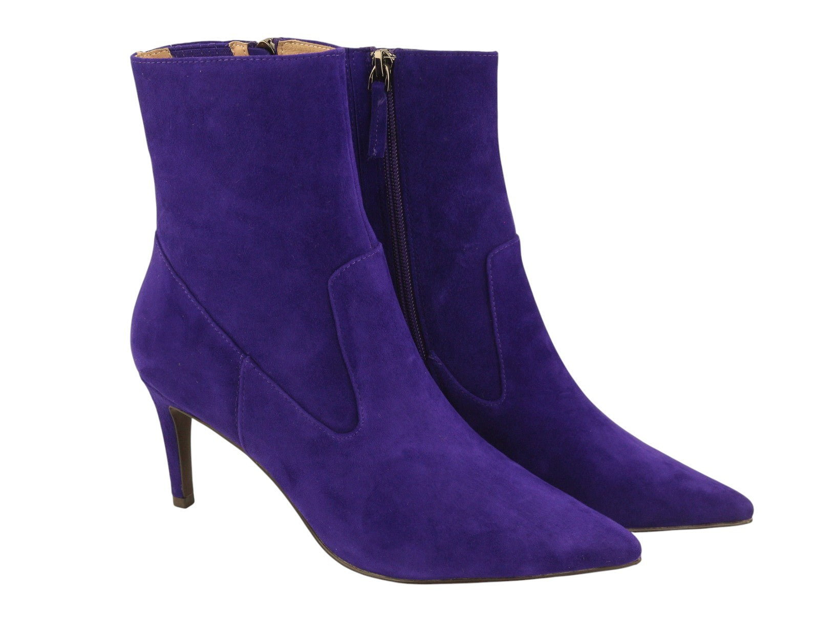 BIBI LOU Aurea Women Boots EU37 Blue Suede Leather Pointed Heels RRP199
