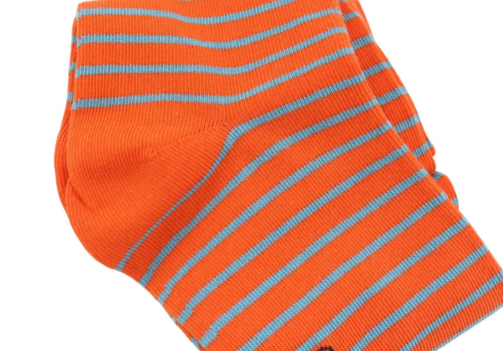 GANT 1 Pack Striped Men Socks OS Arancia Orange Knit Stretch Unisex