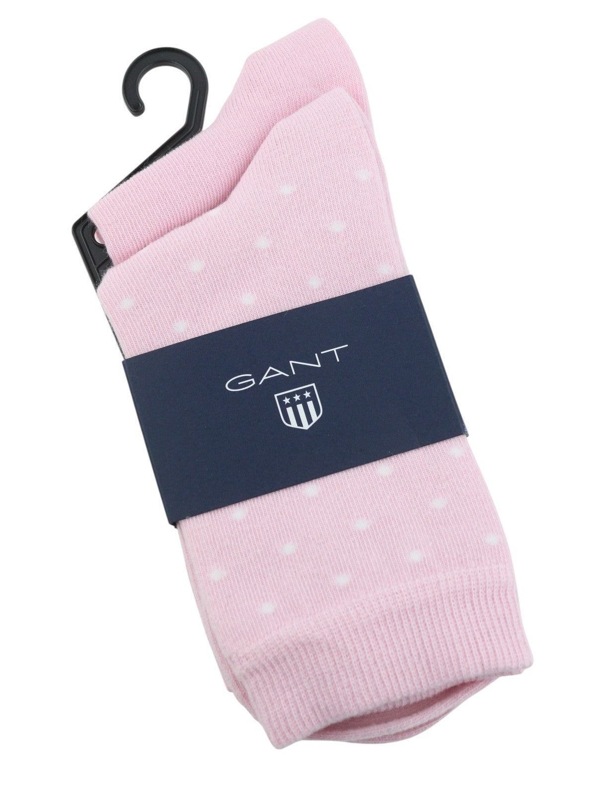 GANT 2 Pack Solid Dot Women Socks OS California Pink Knit Stretch Unisex