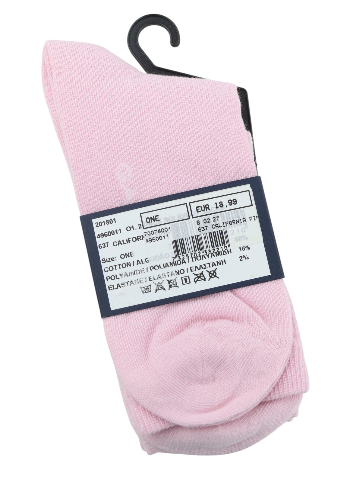 GANT 2 Pack Solid Dot Women Socks OS California Pink Knit Stretch Unisex