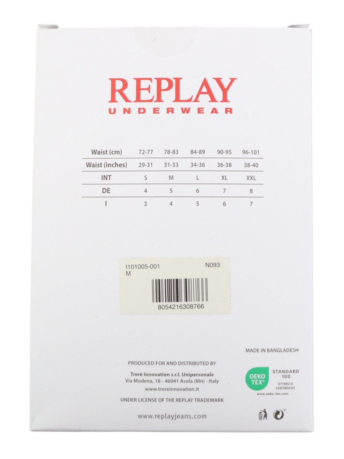 REPLAY Men Underwear M Black Red Logo Cotton Stretch Trunks 2 Pack