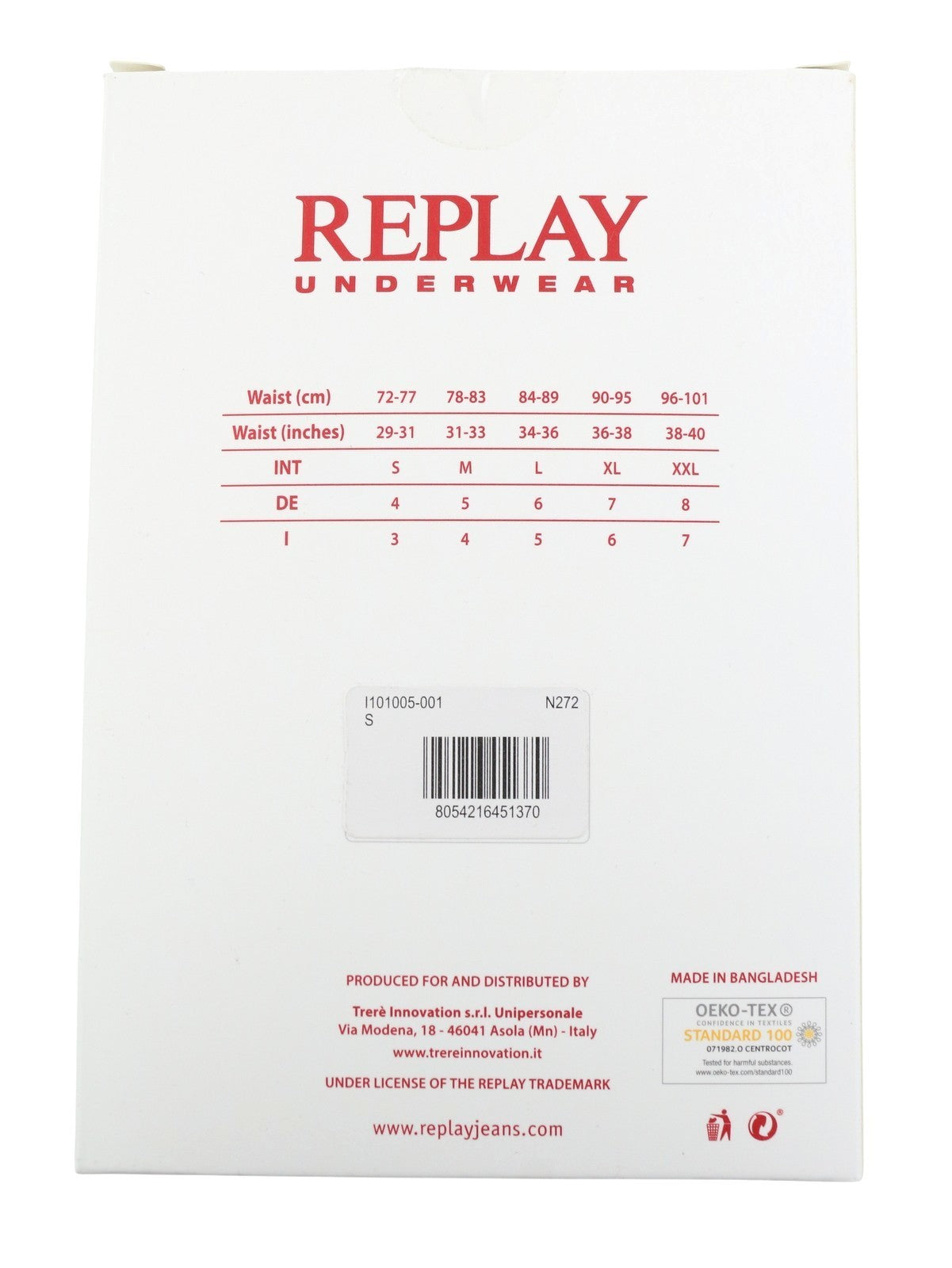 REPLAY Men Underwear S Grey Waist Logo Cotton Stretch Trunks 2 Pack