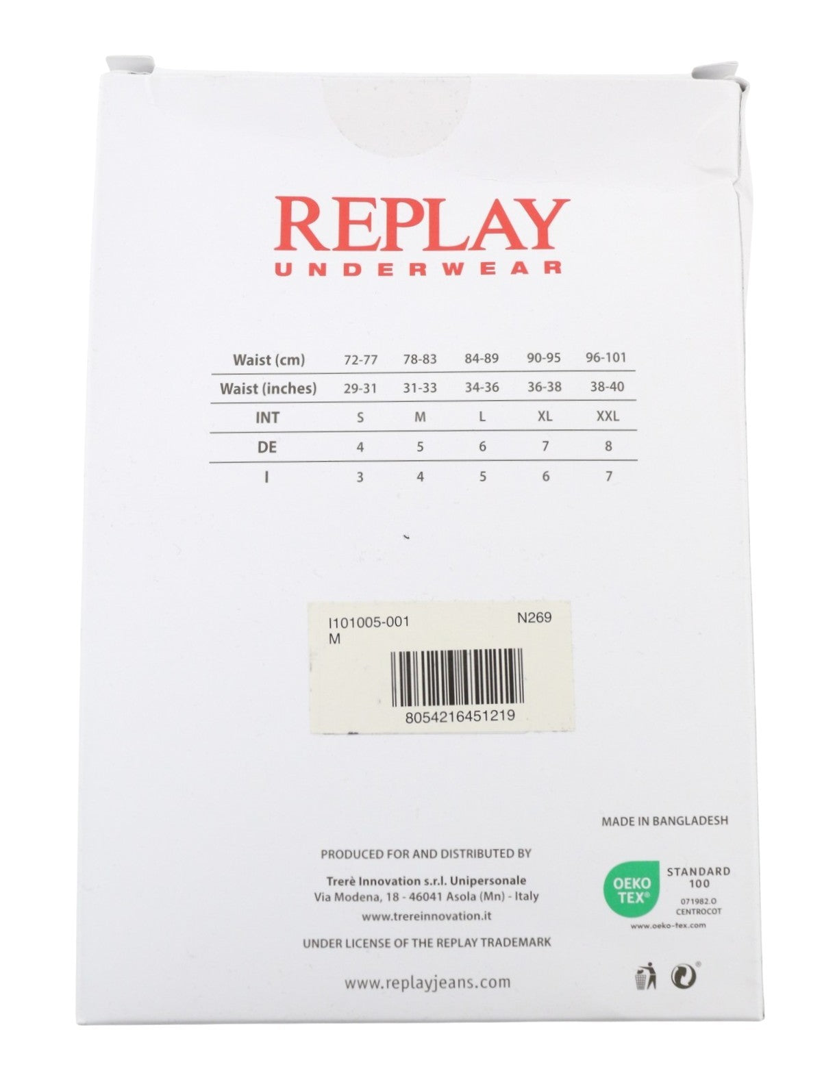 REPLAY Men Underwear M Black Elastic Waist Cotton Stretchy Trunks 2 Pack