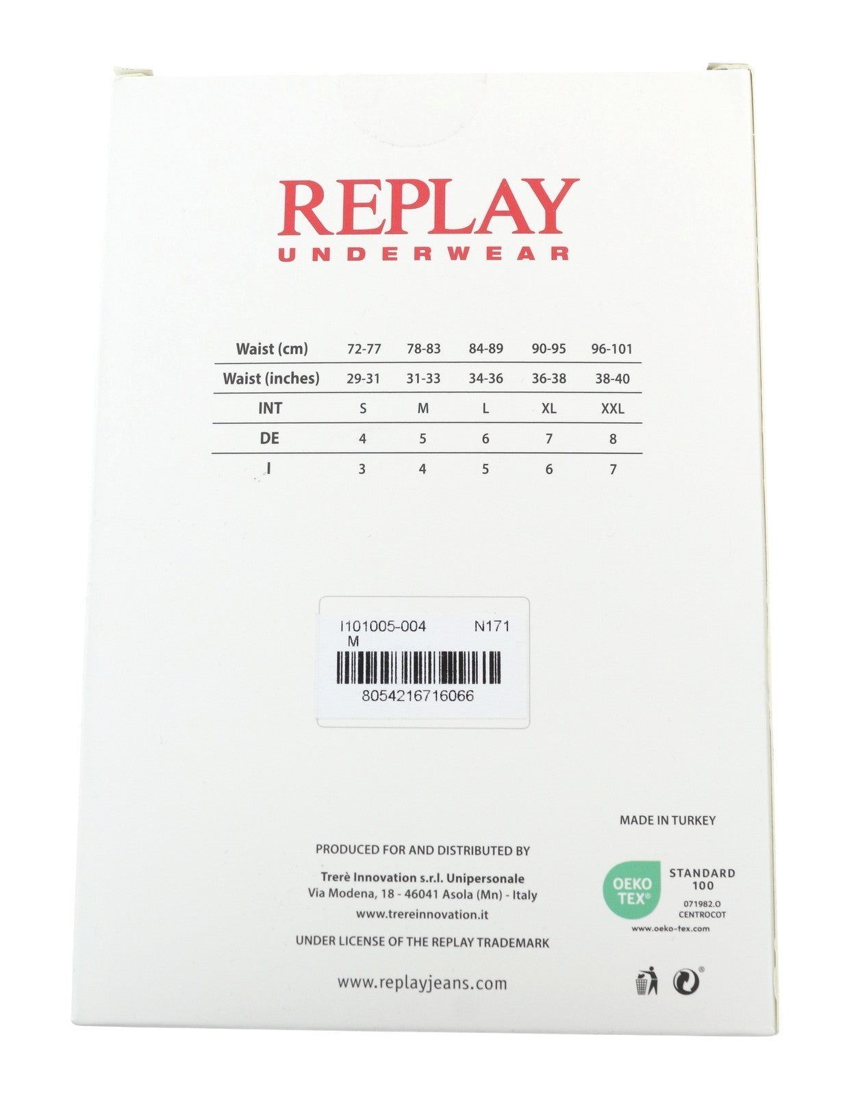 REPLAY Men Underwear M Black Elastic Waist Cotton Stretchy Trunks 2 Pack