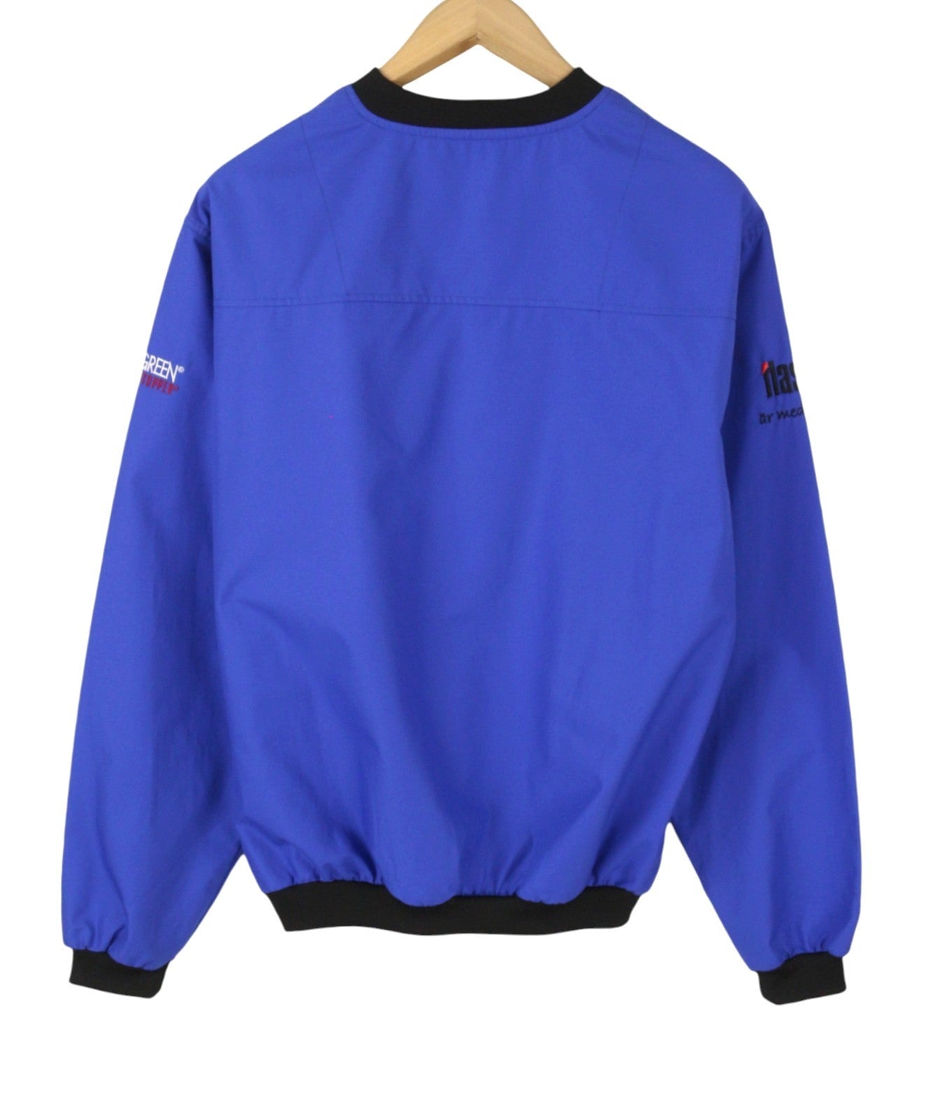 GLAVIN GREEN Gore Men Jacket M Blue Windproof V-Neck Lightweight Pull On Vintage