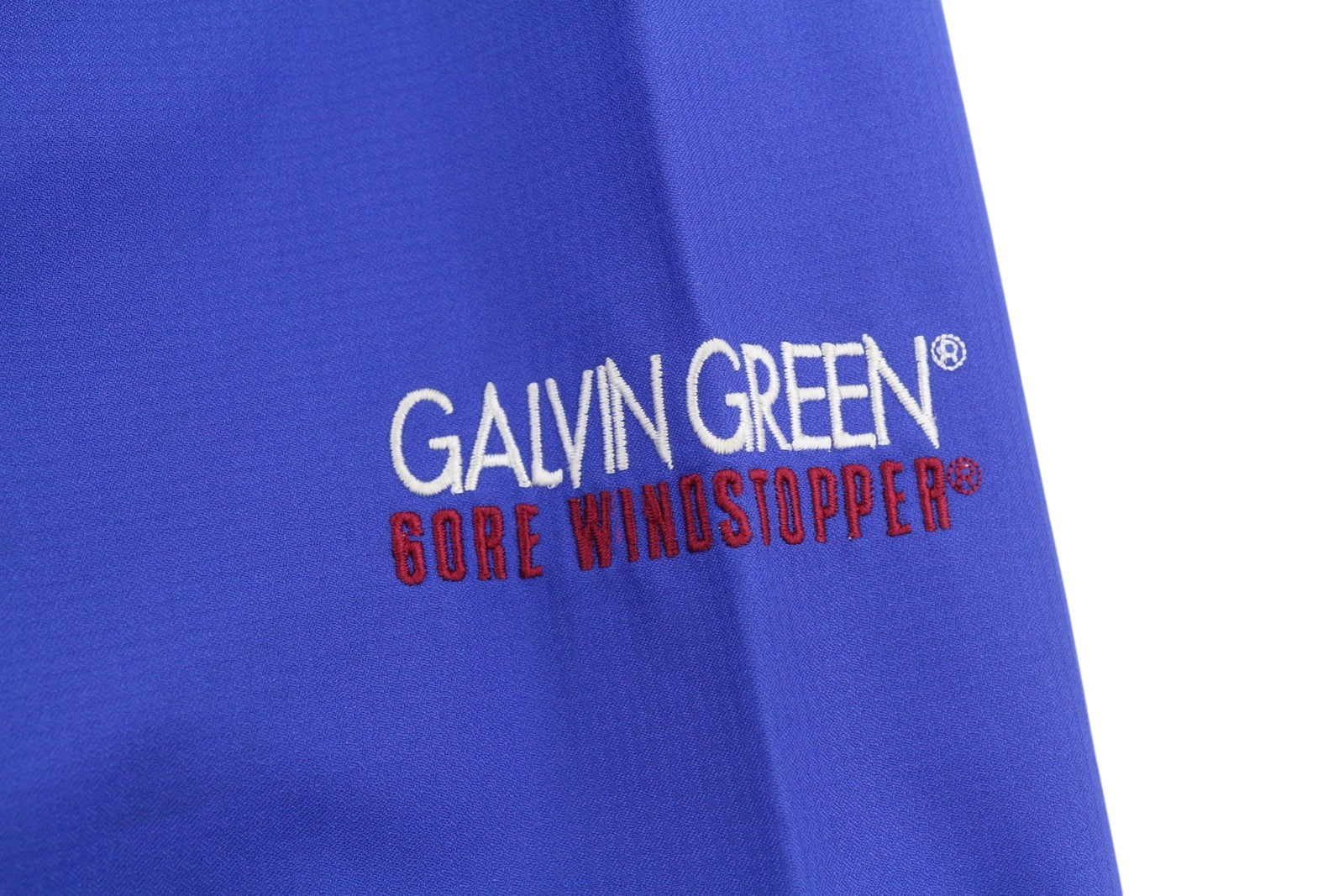 GLAVIN GREEN Gore Men Jacket M Blue Windproof V-Neck Lightweight Pull On Vintage