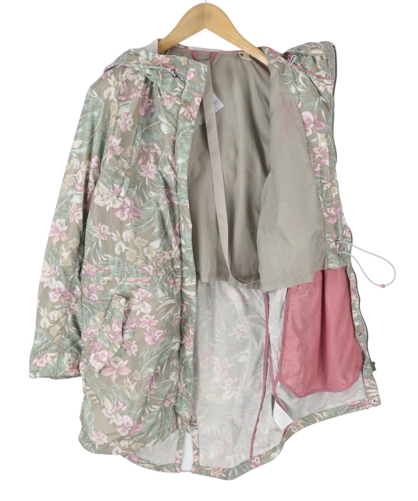 O'NEILL Adventure Women Jacket M Floral Print Internal Shoulder Straps Parka