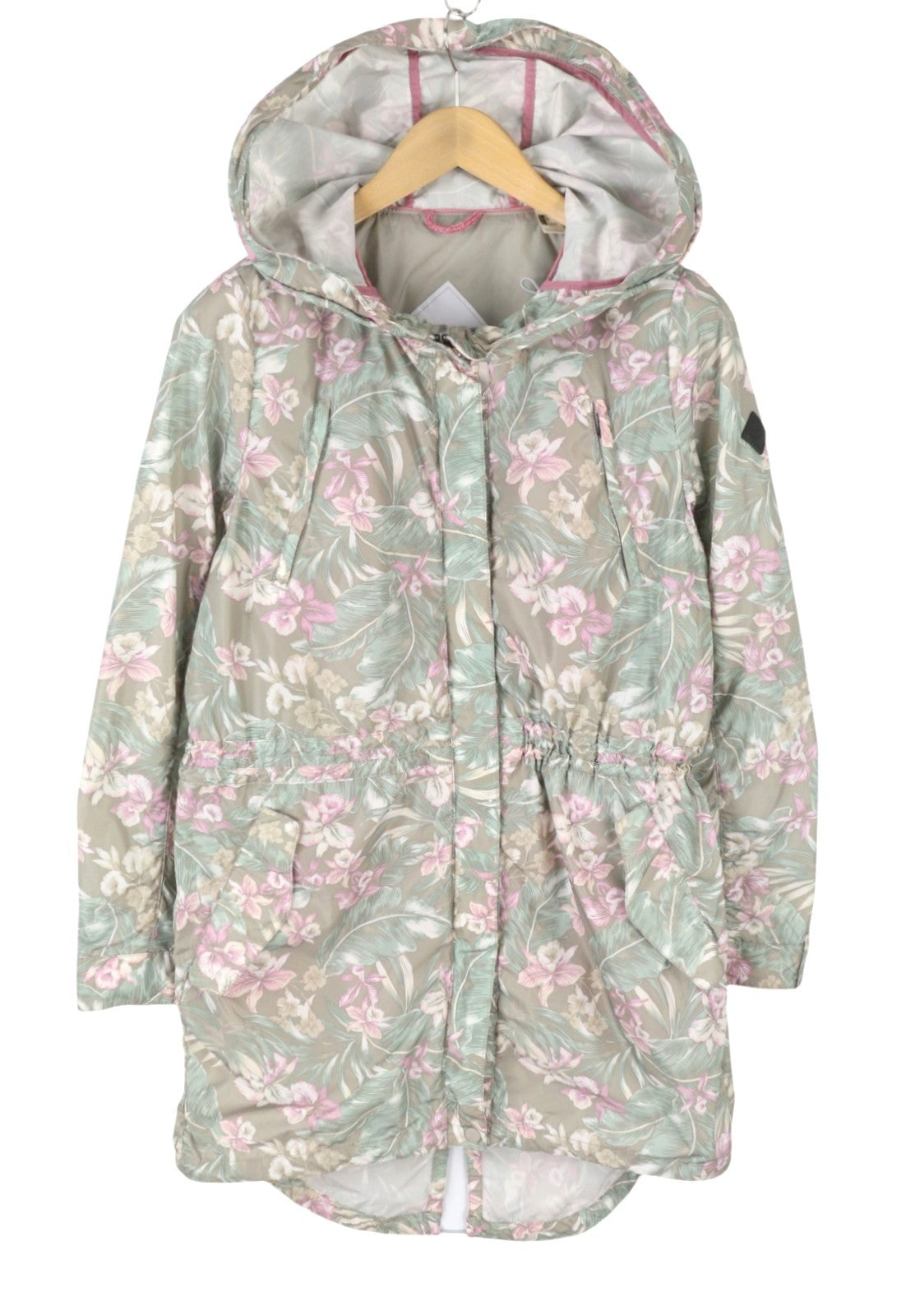 O'NEILL Adventure Women Jacket M Floral Print Internal Shoulder Straps Parka